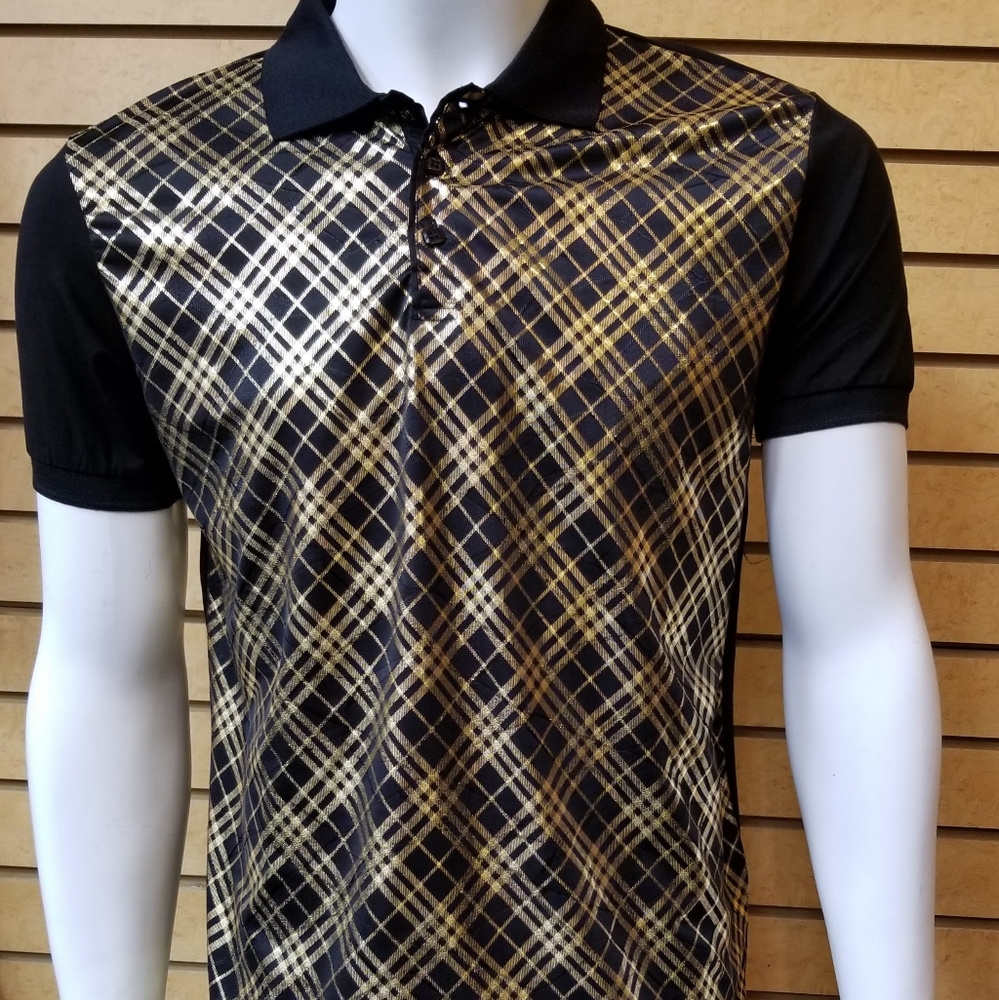 Gold Pattern Design Polo
